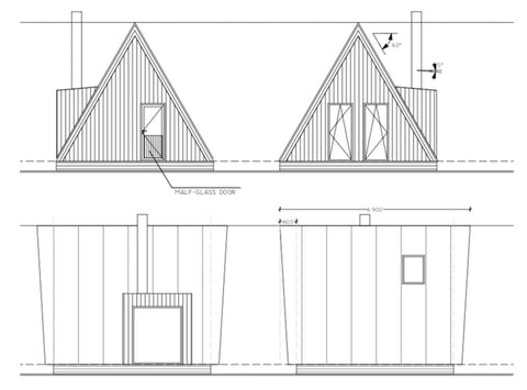 DUO 57 Sauna Plan Set (metric)